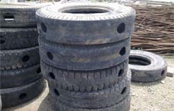 Drilled Tyres For Ships or Boats
